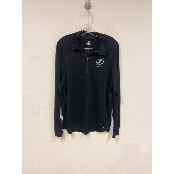 Tampa Bay Lightning Shirt Mens Large NHL Hockey Long Sleeve Quarter Zip Top - Picture 1 of 3
